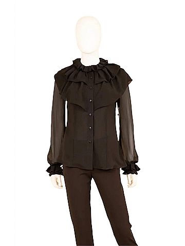 Samuel Dong Women's Blouse in Black (view 2)