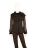 Samuel Dong Solid Black Women's Blouse in Black Size M - photo 2