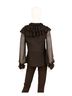 Samuel Dong Solid Black Women's Blouse in Black Size M - photo 4
