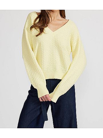 Lucy Paris Mara Sweater in Yellow (view 2)