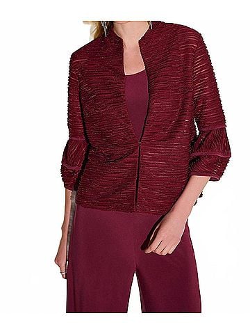 Joseph Ribkoff Cascade Two Piece Set in Merlot (view 2)