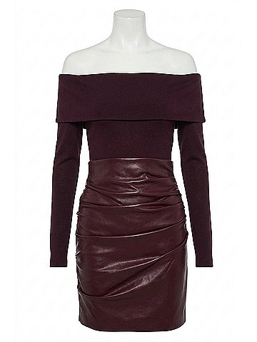 Generation Love Gabrielle Off Shoulder Top in Malbec (view 1)