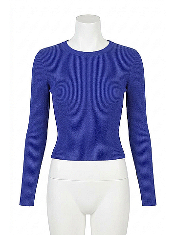 Generation Love Odette Crystal Neck Sweater in Ultra Marine (view 1)