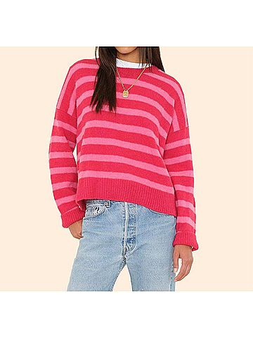 Xirena Lela Crewneck Sweater in Red Rose (view 2)