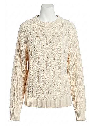 Free People Frankie Cable Sweater in Buttercream (view 1)