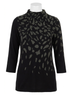 Joseph Ribkoff Black Leopard Knit Pullover in Black Pattern Size XS - photo 1