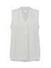 Joseph Ribkoff Solid White V-Neck Sleeveless Pullover in Winter White Size 10 - photo 4