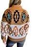 Bibi Brown The Rowdy Aztec Sweater in Brown Size XL - photo 3