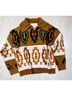Bibi Brown The Rowdy Aztec Sweater in Brown Size XL - photo 5