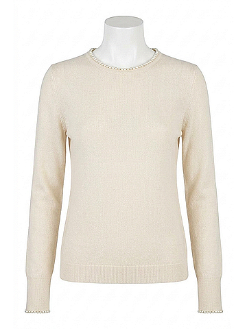 Generation Love Petunia Sweater Top in Cream/Pearl (view 1)