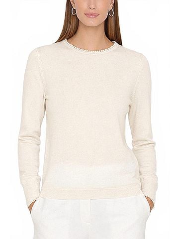 Generation Love Petunia Sweater Top in Cream/Pearl (view 2)