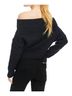 Allison Solid Black Alba Sweater in Black Size M - photo 4