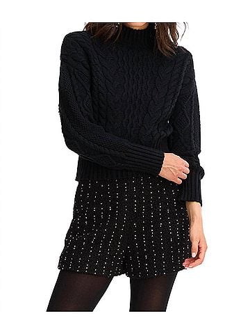 Allison Rylee Knit Sweater in Black (view 2)