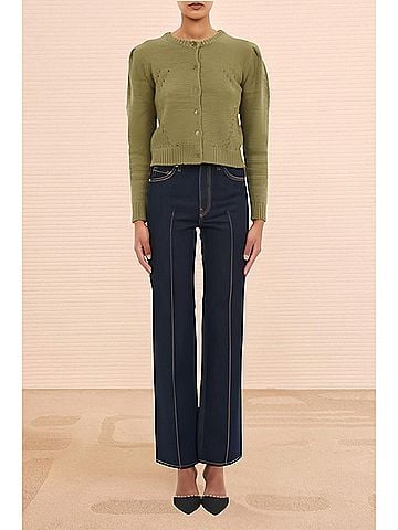 Ulla Johnson Delphina Cardigan in Olive (view 2)