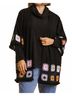 Umgee Black Crochet Patchwork Squares Kimono in Black Size M - photo 3