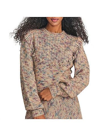 LoveShackFancy Koru Pullover in Sand (view 2)