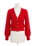 Allison Red Solid Piper Cardigan in Red Size M - photo 1