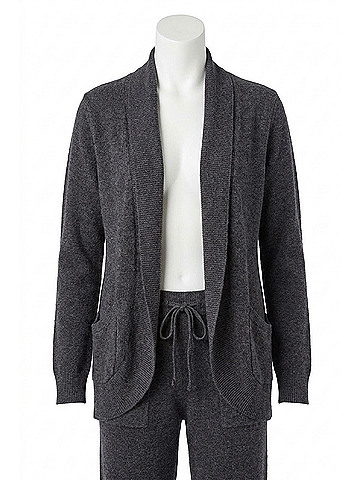 Barefoot Dreams Cozychic Lite Circle Cardigan in Indigo (view 1)