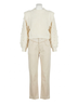 FARM Rio Solid White Braided Pullover Sweater in Off-White Size XL - photo 1