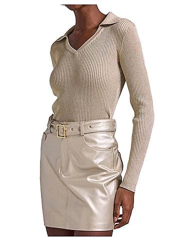 Generation Love Wyatt Sweater in Pale Gold (view 2)