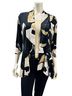 Frank Lyman Design Black Throw-Over Jacket in Black Multi Size 10 - photo 4