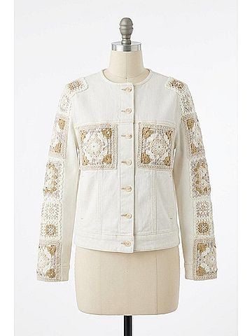 Rails Lido Jacket in Vintage Ecru Crochet (view 2)