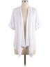 GiGi Moda Solid White Leggera Open Fornt Jacket in White One size - photo 1