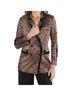 Emily McCarthy Animal Print Brown Bristol Blazer in Lady Leopard Size S - photo 2