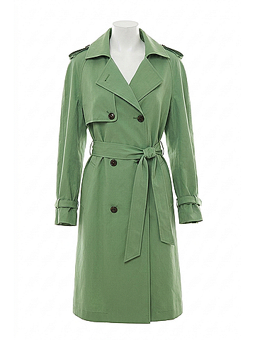 FARM Rio Trench Coat in Green (view 1)
