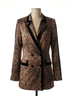 Emily McCarthy Animal Print Brown Bristol Blazer in Lady Leopard Size XS - photo 1