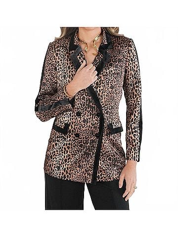 Emily McCarthy Bristol Blazer in Lady Leopard (view 2)