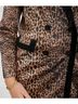 Emily McCarthy Animal Print Brown Bristol Blazer in Lady Leopard Size XS - photo 6
