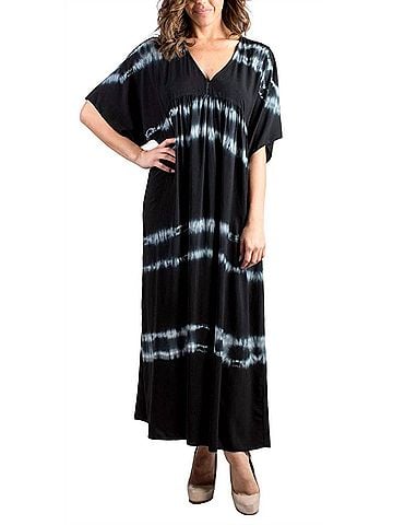 GiGi Moda Novella Empire Dress in Black (view 2)