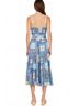 Current Air Graphic Blue Costal Patchwork Midi Dress in Multi Size XS - photo 3