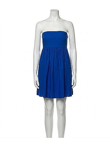 Susana Monaco Poplin Tube Mini Dress in Sapphire (view 1)