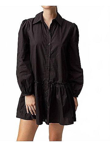 Sundays Imogen Mini Dress in Black (view 2)
