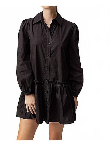 Sundays Imogen Mini Dress in Black (view 2)