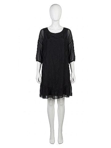 GiGi Moda Strolia Silk Mini Dress in Black (view 1)