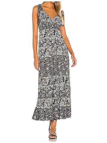 Free People Lets Smock About It Dress in Black Combo (view 2)
