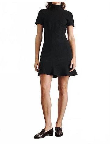Tanya Taylor Short Thea Dress in Black (view 2)