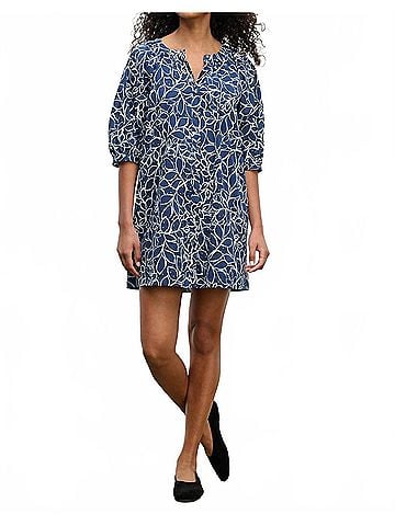 Velvet by Graham & Spencer Summer Dress in Navy (view 2)