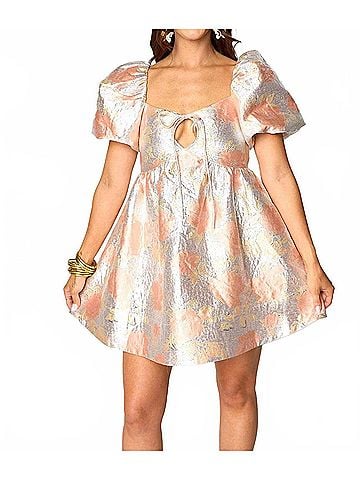 Buddy Love Asher Mini Dress in Sugar Cube (view 2)