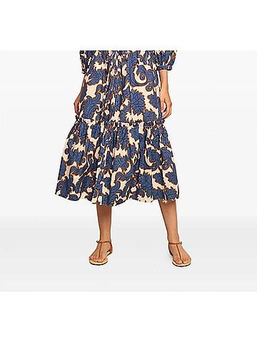 Cara Cara Hutton Tiered Dress in Navy Blue (view 2)