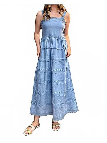 The Great. The Reverie Dress in Pale Blue (view 2)