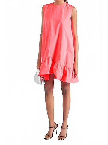 Essentiel Antwerp Hibernate Sleeveless Mini Dress in Calypso Pink (view 2)