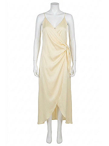 Skies Are Blue Time After Time Midi Dress in Ivory (view 1)