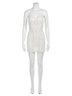 Rococo Sand White Strapless Short Dress in White Size S - photo 1