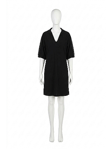 Joseph Ribkoff Cutaway Slit Mini Dress in Black (view 1)
