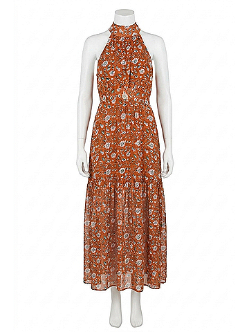 Cleobella Women's Wilder Ankle Dress in Terracotta Floral (view 1)