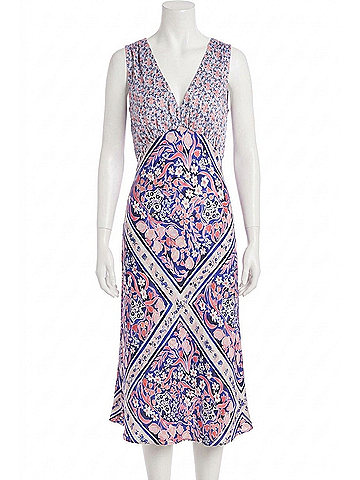 Allison Alessia Dress in Floral Scarf (view 1)